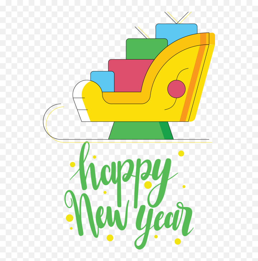 New Year Yellow Line Text For Happy New Year 2021 For New - Language Emoji,Leaf Emoticon Text
