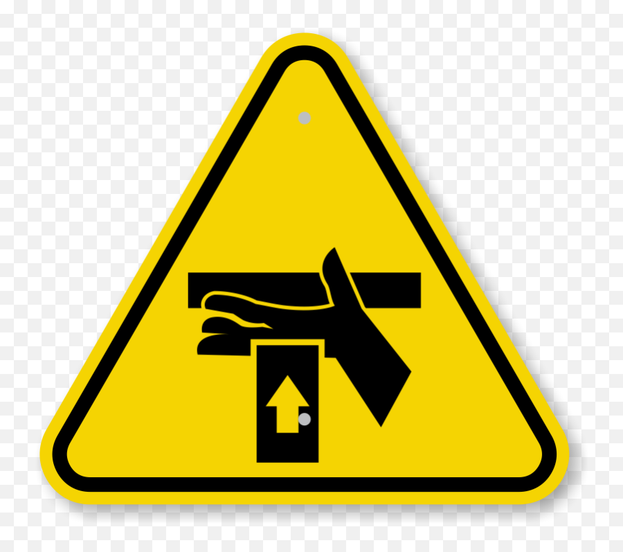 Dangerous Goods Radioactive Material - Crush Injury Risk Signs Emoji,Danger Sign Emoji