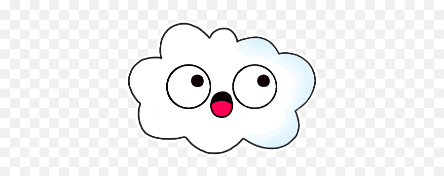 Cloud Emoji Sticker - Cloud Emoji Cute Discover U0026 Share Gifs Cloud Emoji Gif,Astonished Emoji