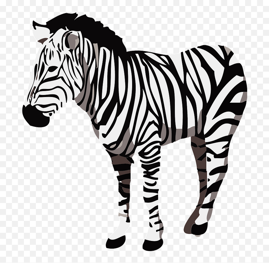 Zebra Animal Clipart - Zebra Animal Clipart Emoji,Zebra Emoji