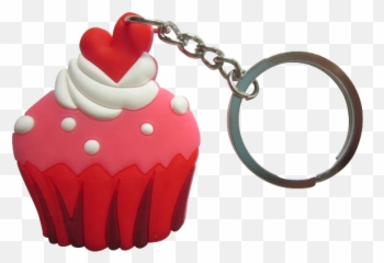 China Embossed Silicone Keychain China - Cupcake Emoji,Emoji Cupcake Rings