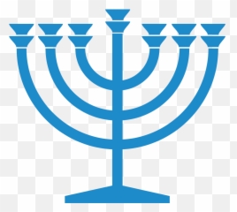 Hanukkah Clipart Blue Hanukkah Blue - Candelabro Judio Vector Emoji,Menorah Emoticon