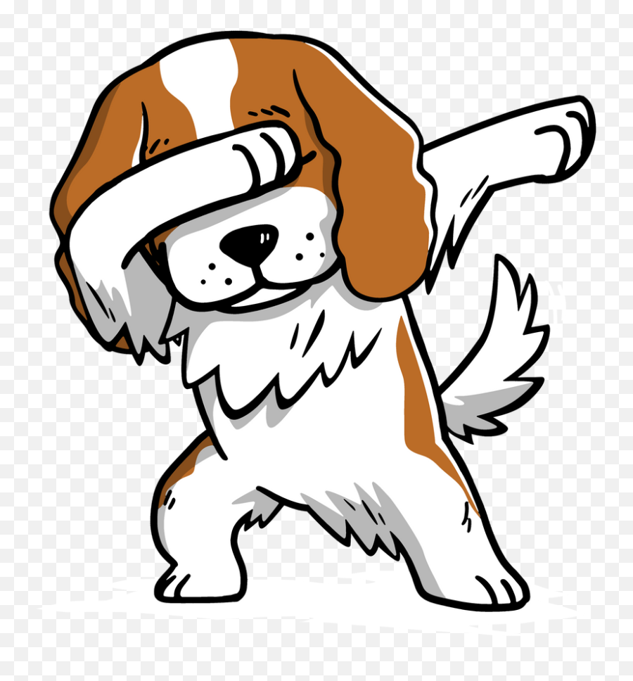 Funny Dabbing Cavalier King Charles Spaniel Dog Dab Dance - Cavalier King Charles Spaniel Funny Emoji,Dabbing Emoji Download