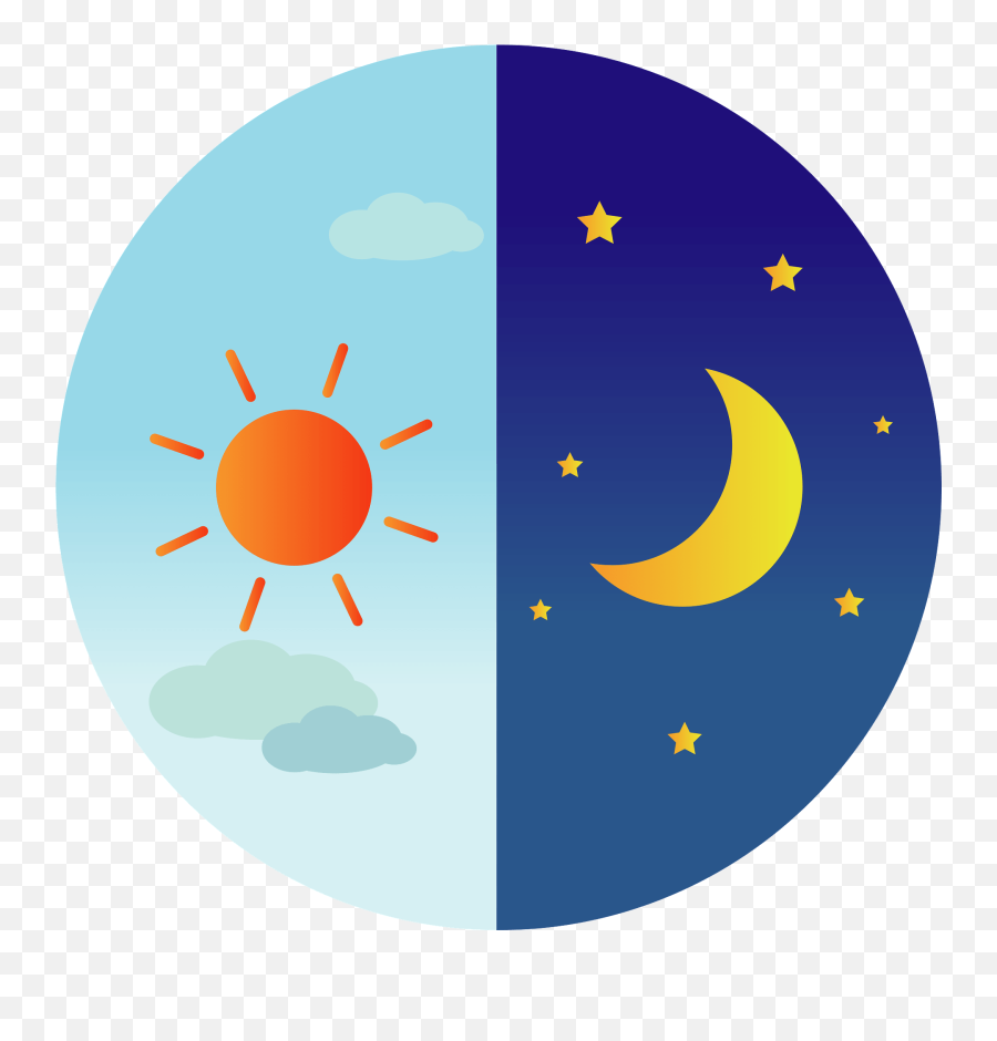 Day And Night Clipart - Day And Night Emoji,Night Emoji