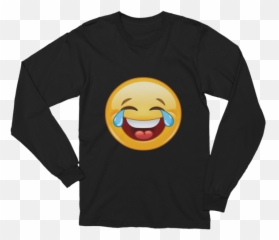 Unisex Emoji With Tears Of Joy Long Sleeve T - Shirt What Devotion Coolest Online Fashion Trends Deep State T Shirt,Crying Joy Emoji