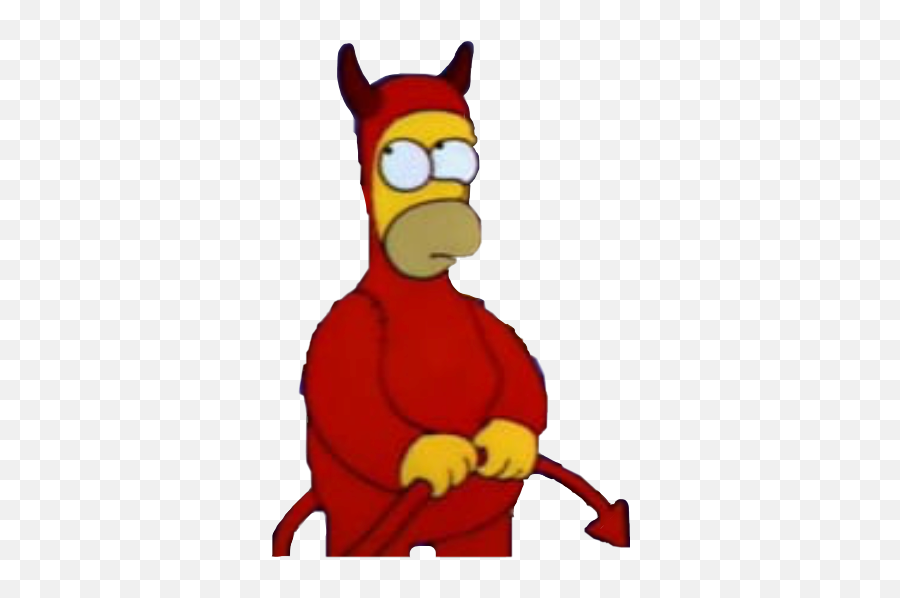 Meme Homer Simpsons Devil Sticker - Homero Diablo Sticker Emoji,Devil Emoji Halloween Costume