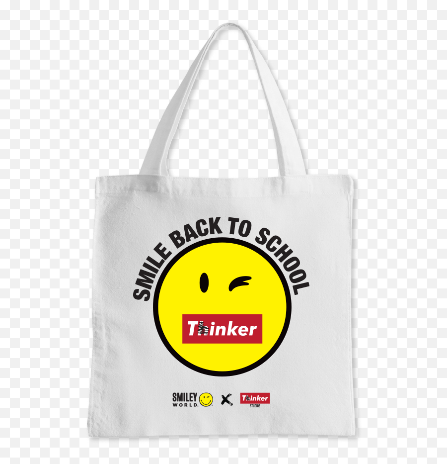 Smiley X Thinker Totebag White - Chamillionaire Emoji,Handbag Emoticon