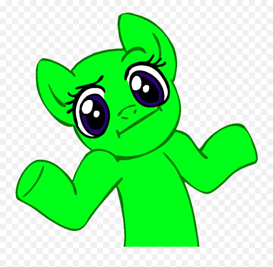 Shrug Pony Transparent Cartoon - Mlp Shrug Png Emoji,Derpy Shrug Emoticon