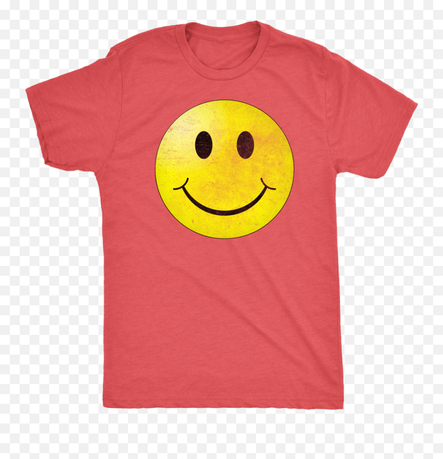 Smiley Face Vintage Tee - Guyu0027s Hipster Short Sleeve Ultra Smiley Face Emoji,:t Emoticon