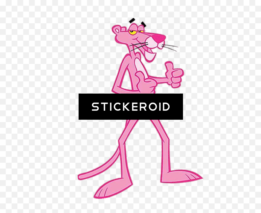 Pink Panther Thumbs Up - Cartoon Full Size Png Download Owens Corning Pink Panther Emoji,2 Thumbs Up Emoji