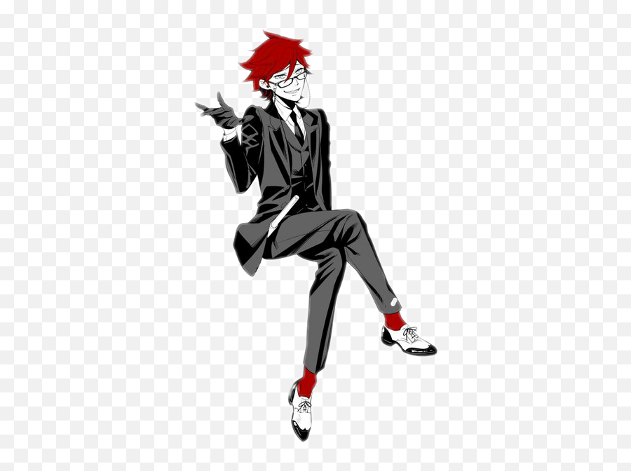 Grell Shinigami Kuroshitsuji Black Emoji,Grell Sutcliff Emojis