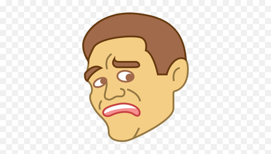 Scared Face Meme Icon In Office L Style - For Adult Emoji,Ios Emojis Scared