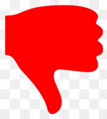 Red Thumbs Down Icon - Warren Street Tube Station Emoji,Finger Down Emoji