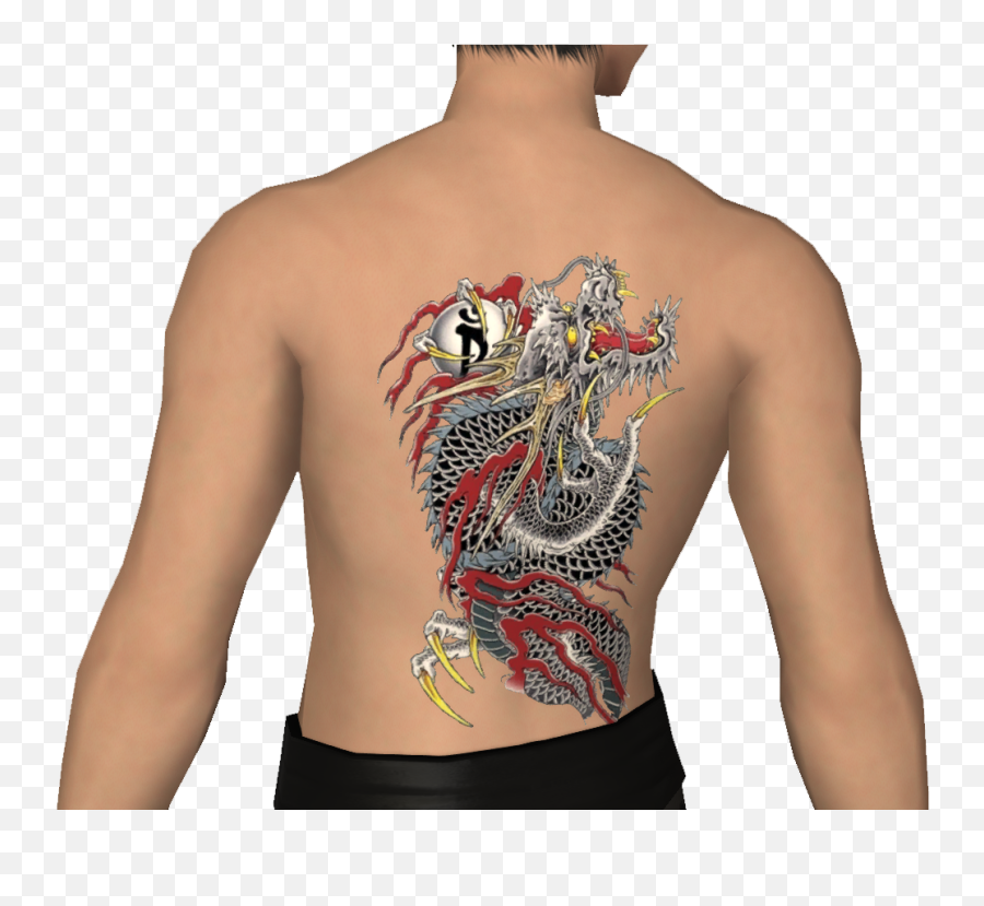 Dragon Of Dojima Tattoo Xiv Mod Archive Emoji,Temporary Tattoos Cheap Emojis