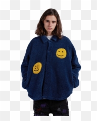 Fleece Smiley Jacket U2013 Vdope Streetwear Emoji,Emoticon Fleece