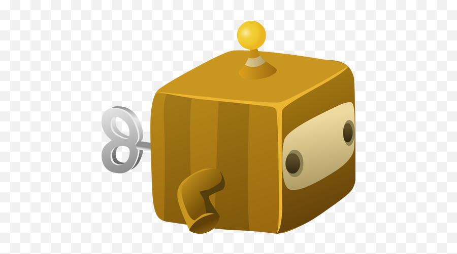 Greeter Bot Toy Public Domain Vectors Emoji,Treasue Chest Emoji