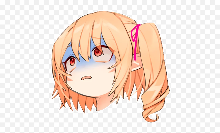 Telegram Sticker U200d From Collection Flandre Scarlet Emoji,Concerned Emoji