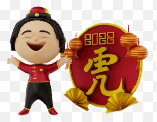 Premium Girl Worshiping On Chinese New Year 3d Illustration Emoji,Chinese New Years Emoji