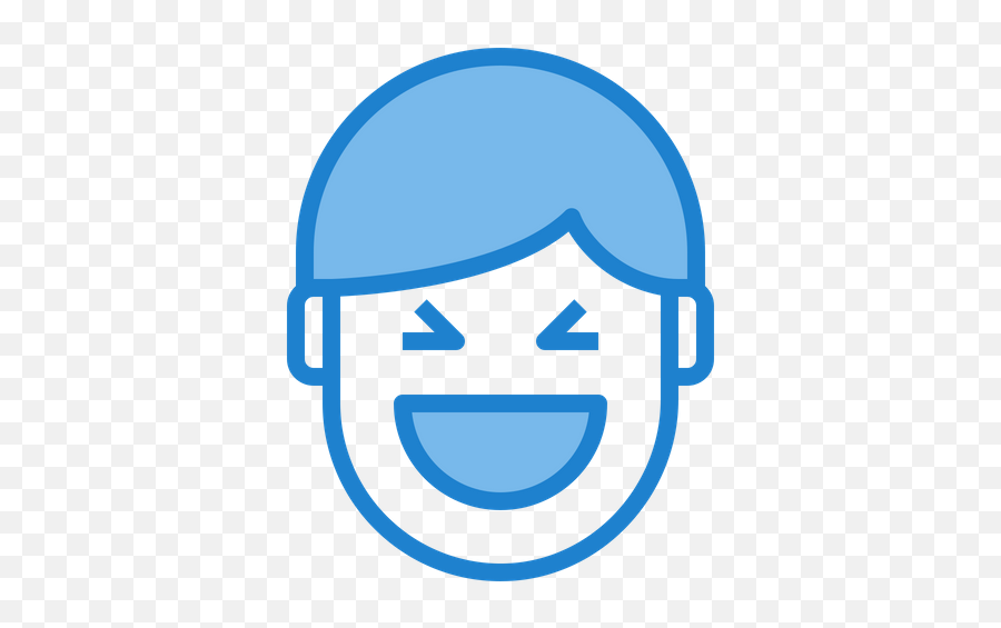 Laughter Emoji Icon Of Colored Outline Style - Available In Happy,Laughing Emotion