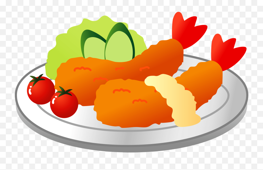 Fried Prawn Meal Clipart Free Download Transparent Png - Pakora Emoji,Chicken Fries Emojis