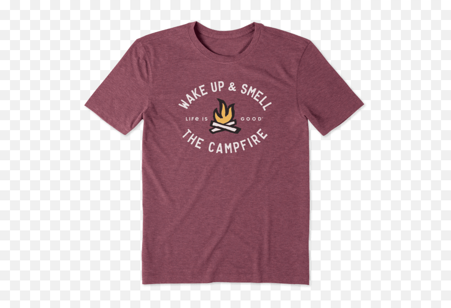Sale Menu0027s Smell The Campfire Cool Tee Life Is Good - Unisex Emoji,Is There A Campfire Emoji