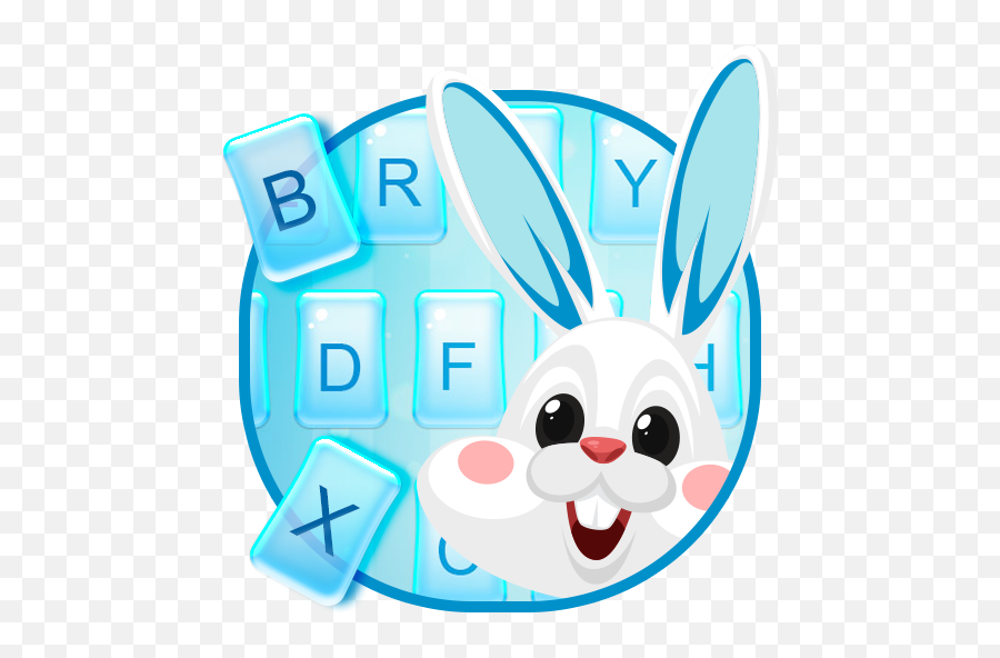 Easter Bunny - Keyboard Theme U2013 Apps No Google Play Happy Emoji,Rabbit Emoji