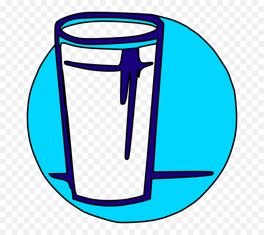 Clipart Milk Drinking Glass Clipart Milk Drinking Glass - Drink The Water Clipart Emoji,Glass Half Full Emoji