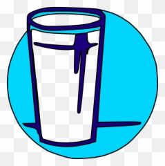Clipart Milk Drinking Glass Clipart Milk Drinking Glass - Drink The Water Clipart Emoji,Glass Half Full Emoji