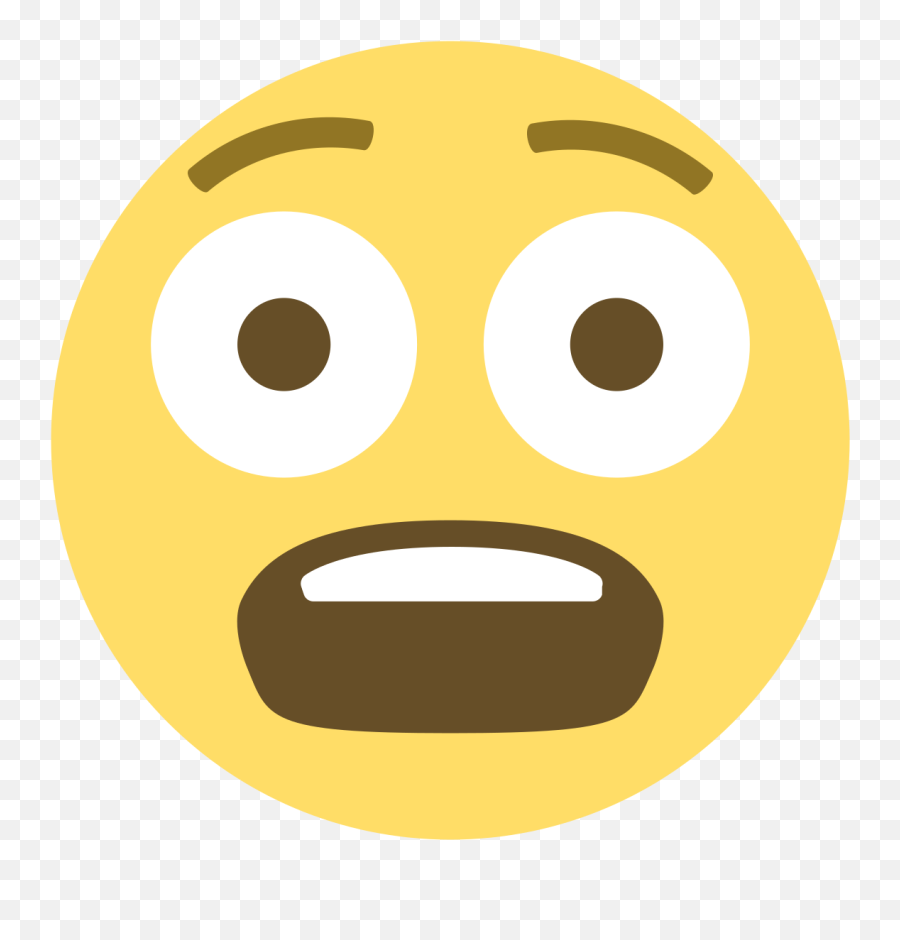 Fearful Face Emoji Clipart - Fearful Emoticon,Screaming Emoticon