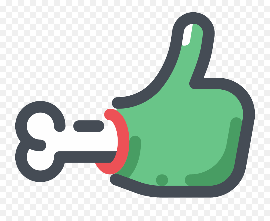Download Hd Zombie Hand Thumbs Up Icon - Icon Transparent Icon Emoji,2 Thumbs Up Emoji