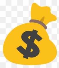 Money Bag Emoji - Transparent Background Money Bag Emoji,Cash Emoji