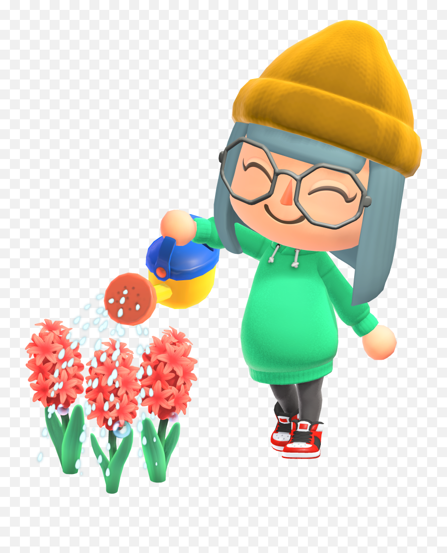 New Hairstyles Bags Flowers Revealed - Animal Crossing New Horizons Watering Can Emoji,Animal Crossing Flowery Emotion