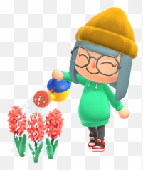 New Hairstyles Bags Flowers Revealed - Animal Crossing New Horizons Watering Can Emoji,Animal Crossing Flowery Emotion
