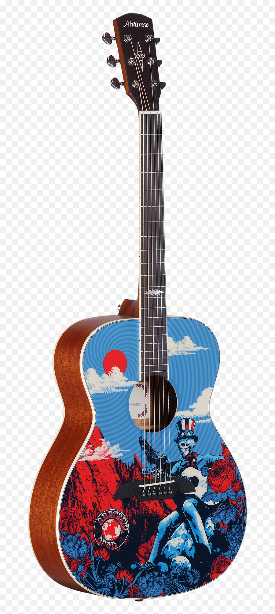 Grateful Dead Guitars - Alvarez Grateful Dead Guitar Emoji,How To Pla Second That Emotion Grateful Dead Cover