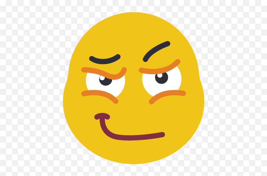 Free Icon Smirking - Wide Grin Emoji,Smirk Facebook Emoticon