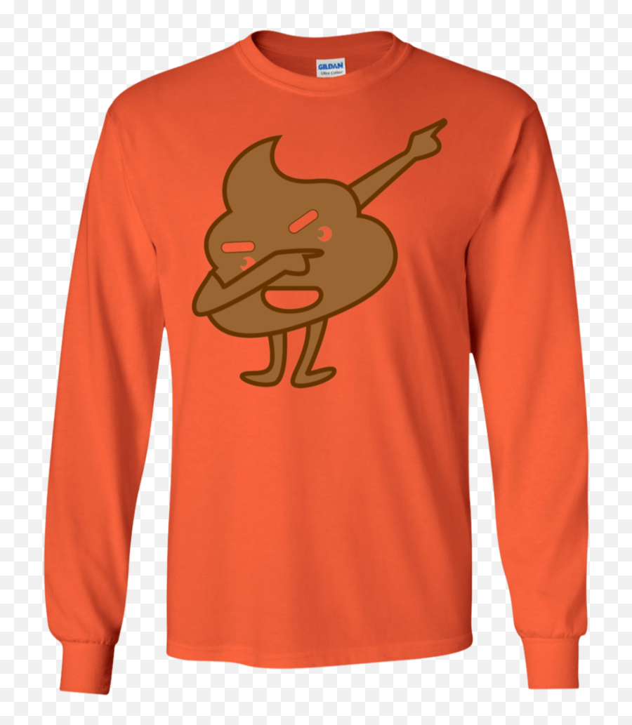 Funny Dabbing Poop Emoji Ls Sweatshirts U2013 Newmeup - T Shirt Dobby Is A Free Elfe,Cool Dab Emoji