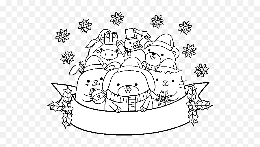 Imagenes De Animalitos De Navidad Para Colorear - For Holiday Emoji,Dibujos Para Colorear Emojis De Persoonajes De Disney