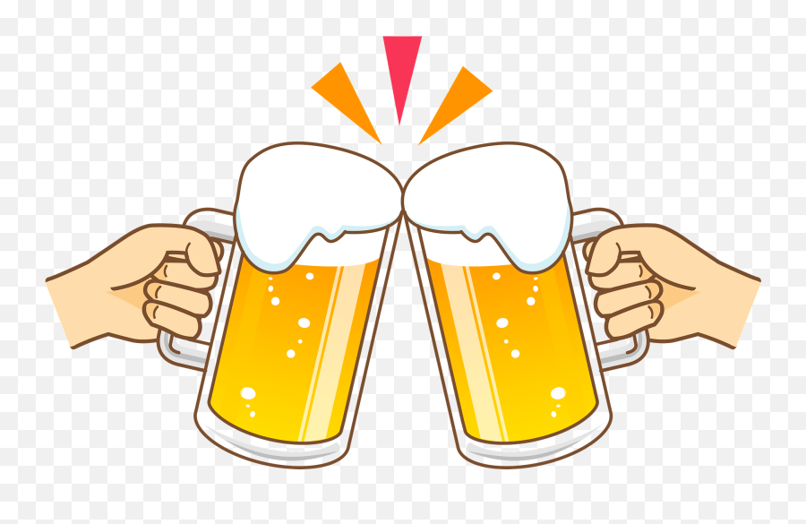 Beer Mugs Clipart - Beer Glassware Emoji,Beer Drinking Emoji