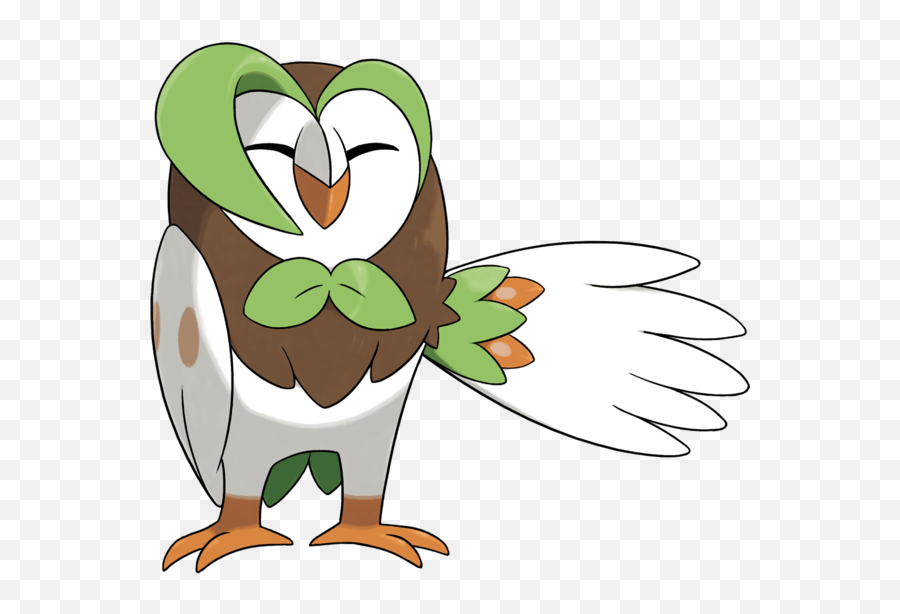 Pokemon Moon Day 49 - Rowlet Evolution Emoji,Owl Emotions Sort