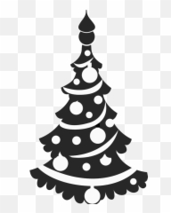 Garland Christmas Tree Rubber Stamp - Christmas Tree Clip Art Emoji,Christmas Tree Emojis