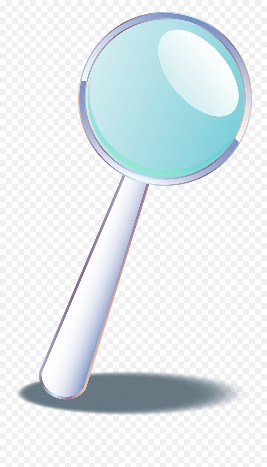 Magnifying Glass Tilted Right Clipart Free Download - Loupe Emoji,Tilted Emoticon