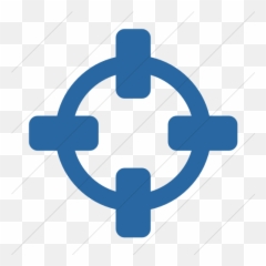 Bootstrap Font Awesome Crosshairs Icon - Crosshair Png Emoji,Crosshairs Emoticon