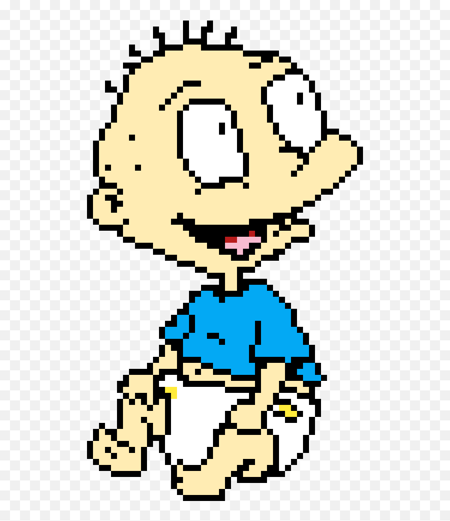 Minecraft Pixel Art Rugrats Transparent - Rugrats Pixel Gif Emoji,Pixel Art Minecraft Of Emojis