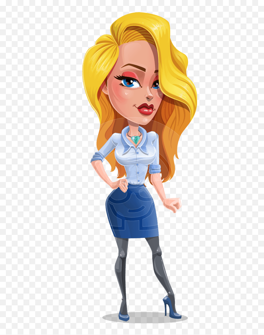 112 Pretty Girl Cartoon Vector Character Illustrations 2020 Blue Color Graphicmama Emoji,Emotions Cartoon Letters