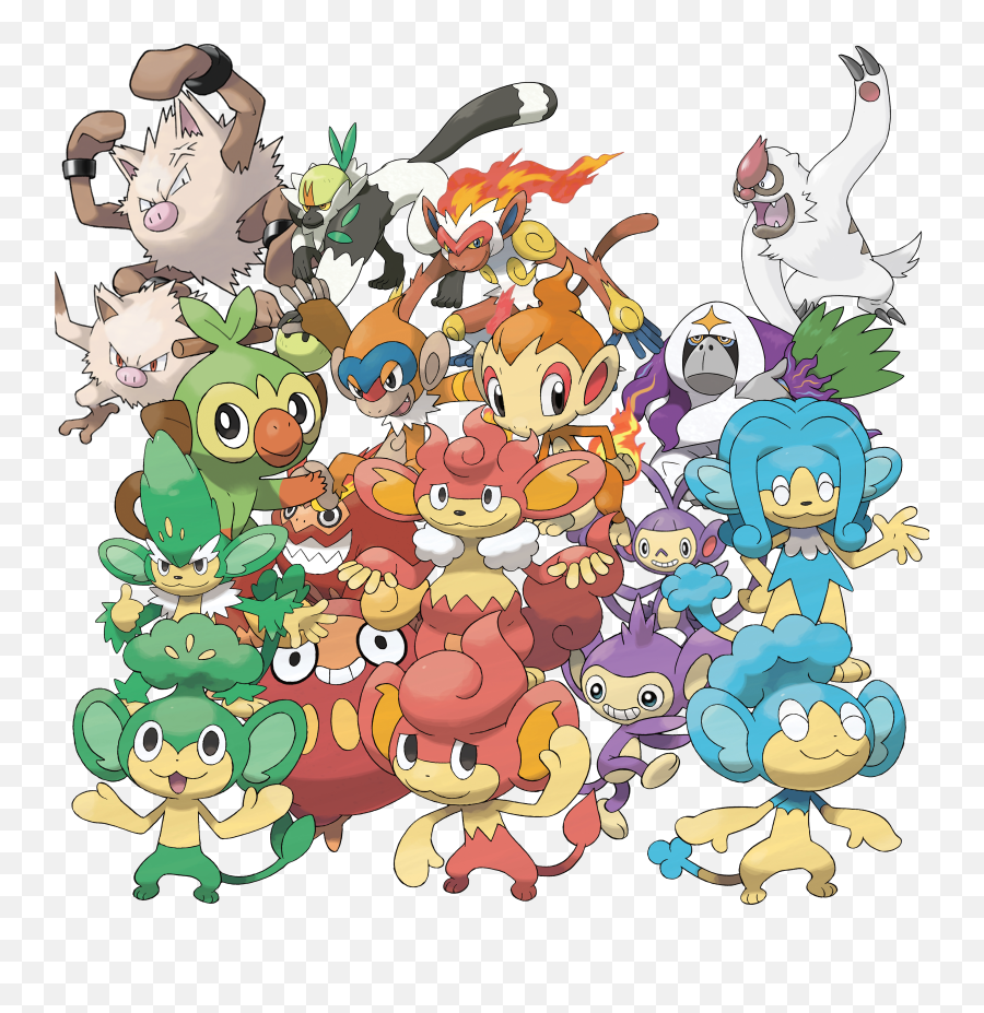 In This House We Respect And Love Monkey Gang Pokemon Emoji,Android Monkey Emojis In Eps