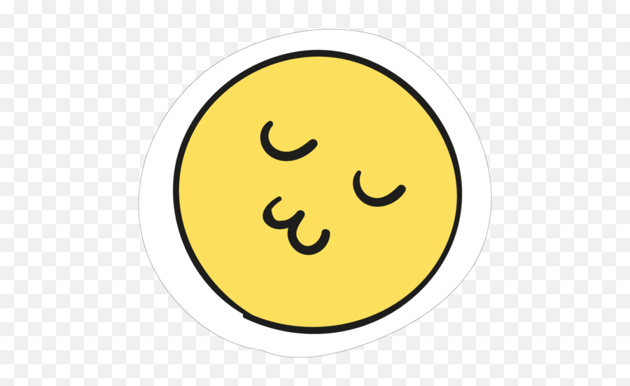 Smiley Emoticon Sticker Die Cutting - Kiss Smile Png Happy Emoji,Kiss Emoticon On Fb