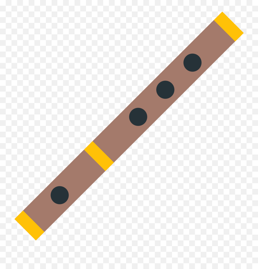 Flute Icon In Color Style Emoji,Bamboo With Red Emoji