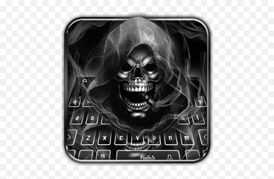 Smoke Death Skull Keyboard Theme - Apps On Google Play Creepy Emoji,Death Skull Emoji