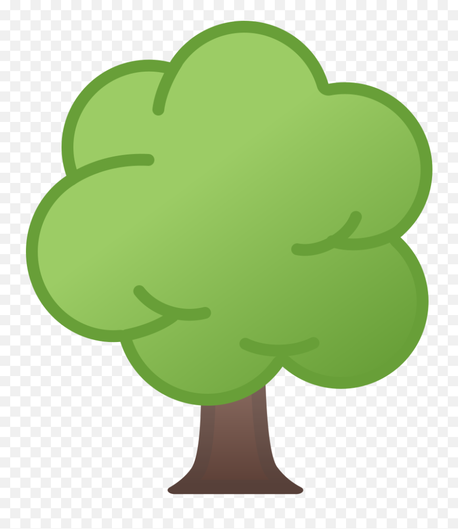 Deciduous Tree Icon - Tree Emoji,Green Leaf Emoji