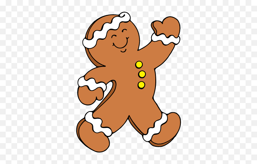 Free Gingerbread Man Clip Art 2 - Gingerbread Man Book Clipart Emoji,Gingerbread Emoji